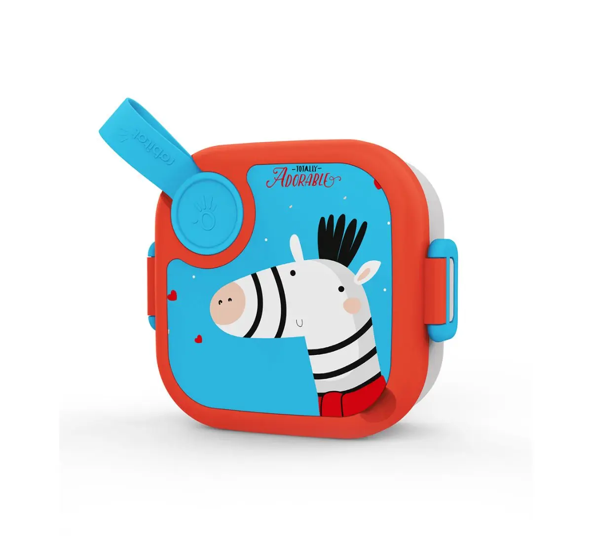 Rabitat Lunchmate Mini Stainless Steel Lunch Box with Spoon Totally Adorable 500 ml For Kids of Age 3Y+, Multicolour