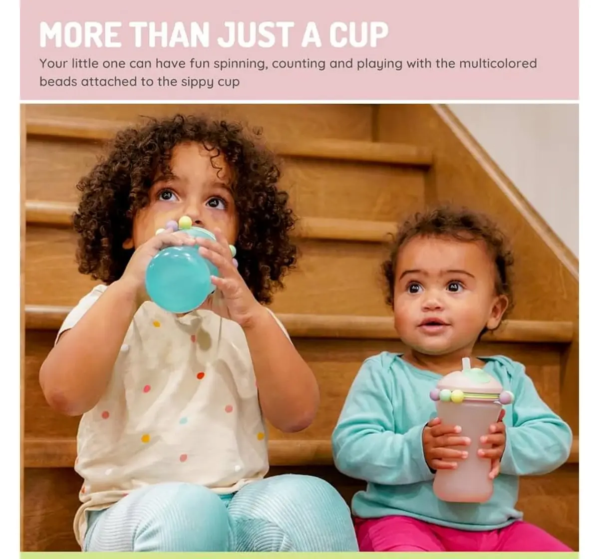 Melii Abacus Sippy Cup, 1 Pack, 340ml, Blue, 12M+