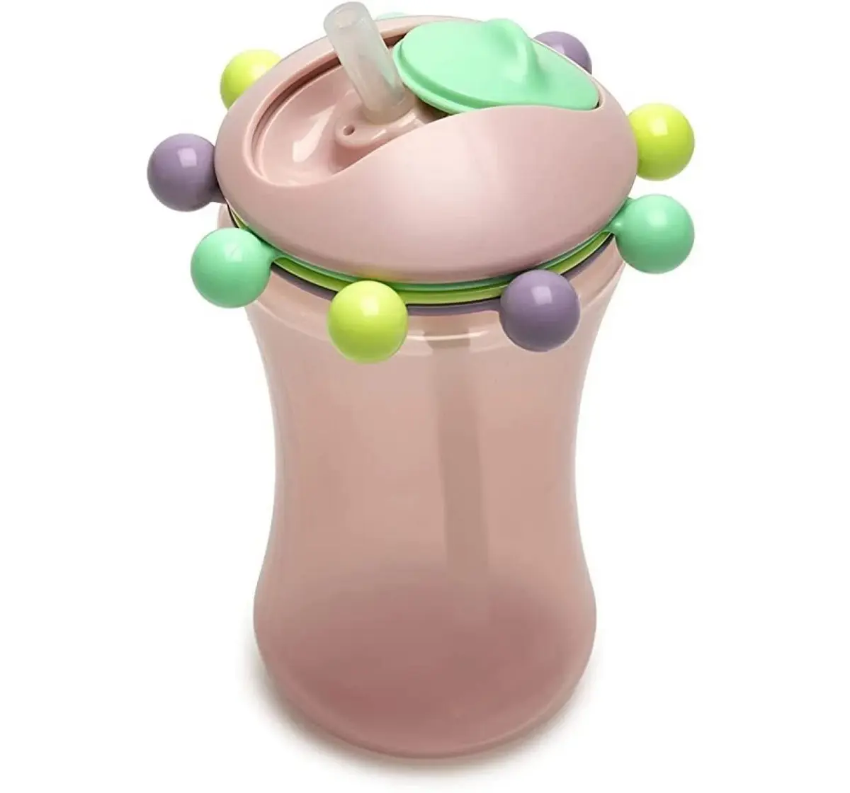 Melii Abacus Sippy Cup, 1 Pack, 340ml, Pink, 12M+