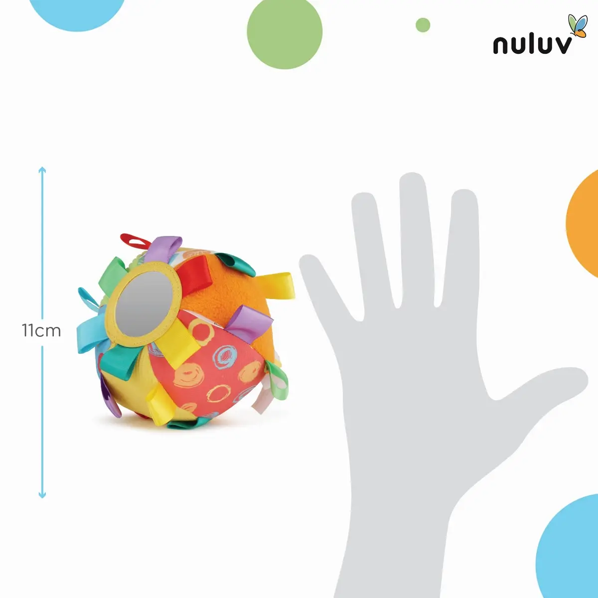 Nuluv Activity Ball 2 Multicolour, 3M+