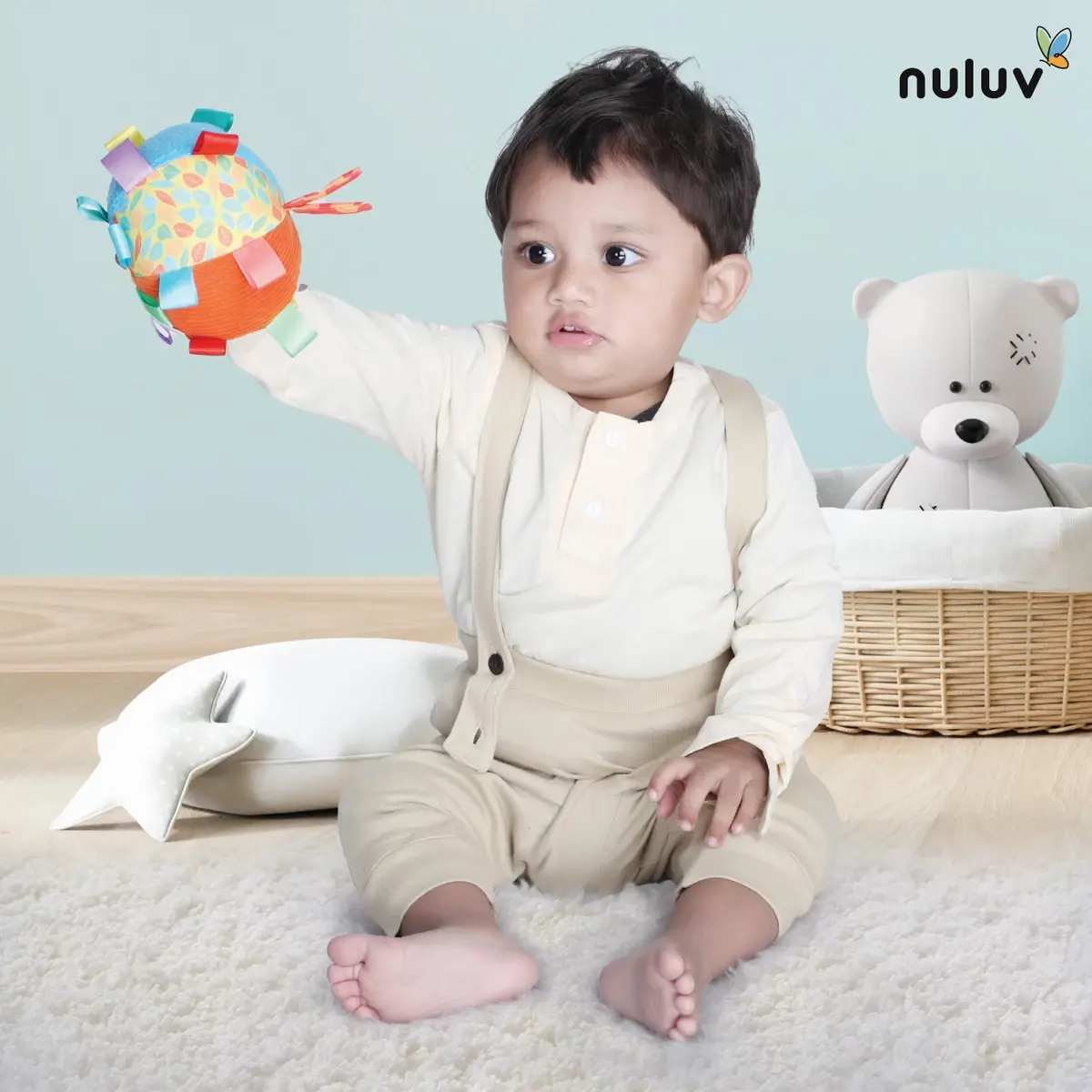 Nuluv Activity Ball 2 Multicolour, 3M+