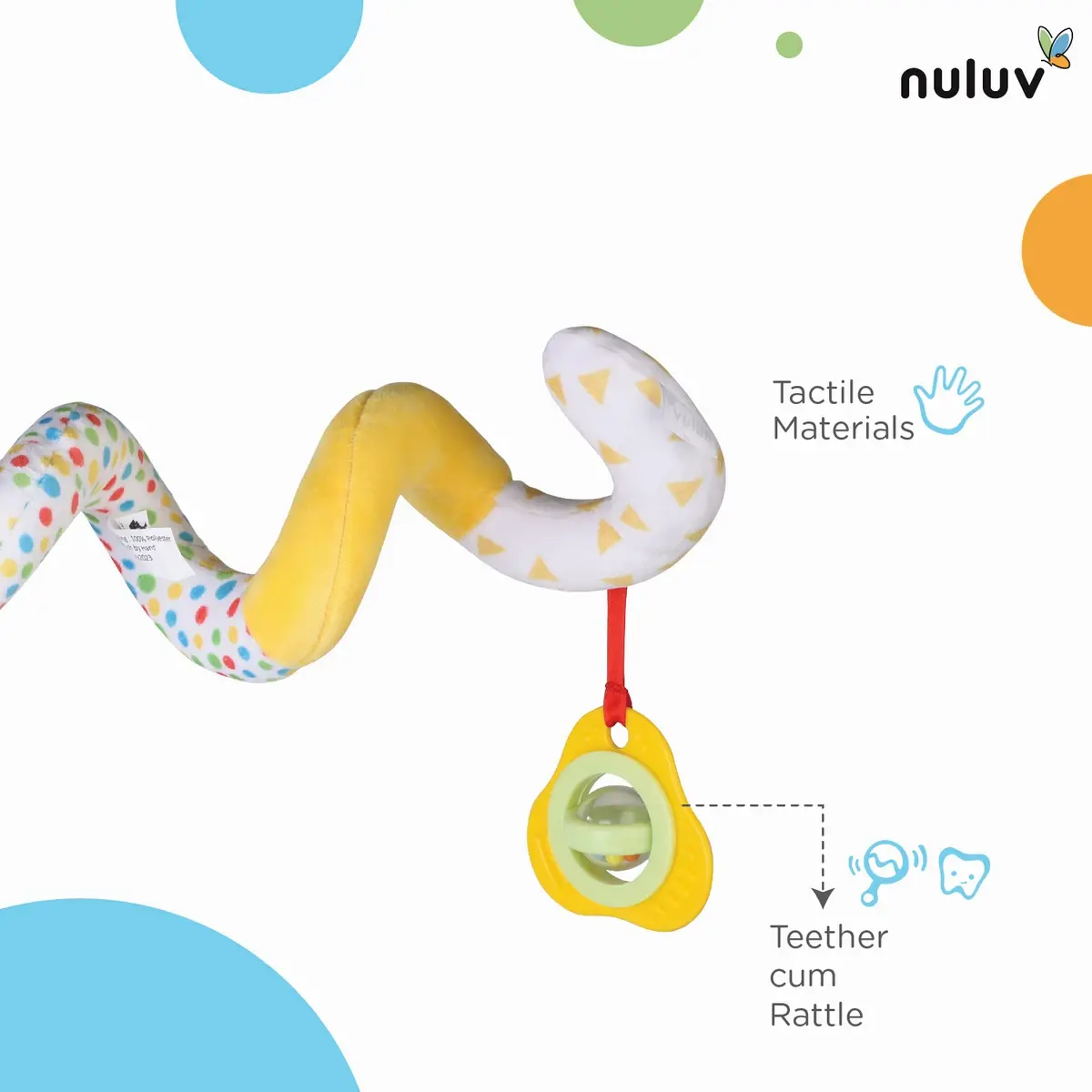 Nuluv Fruits Spiral Multicolour, 3M+