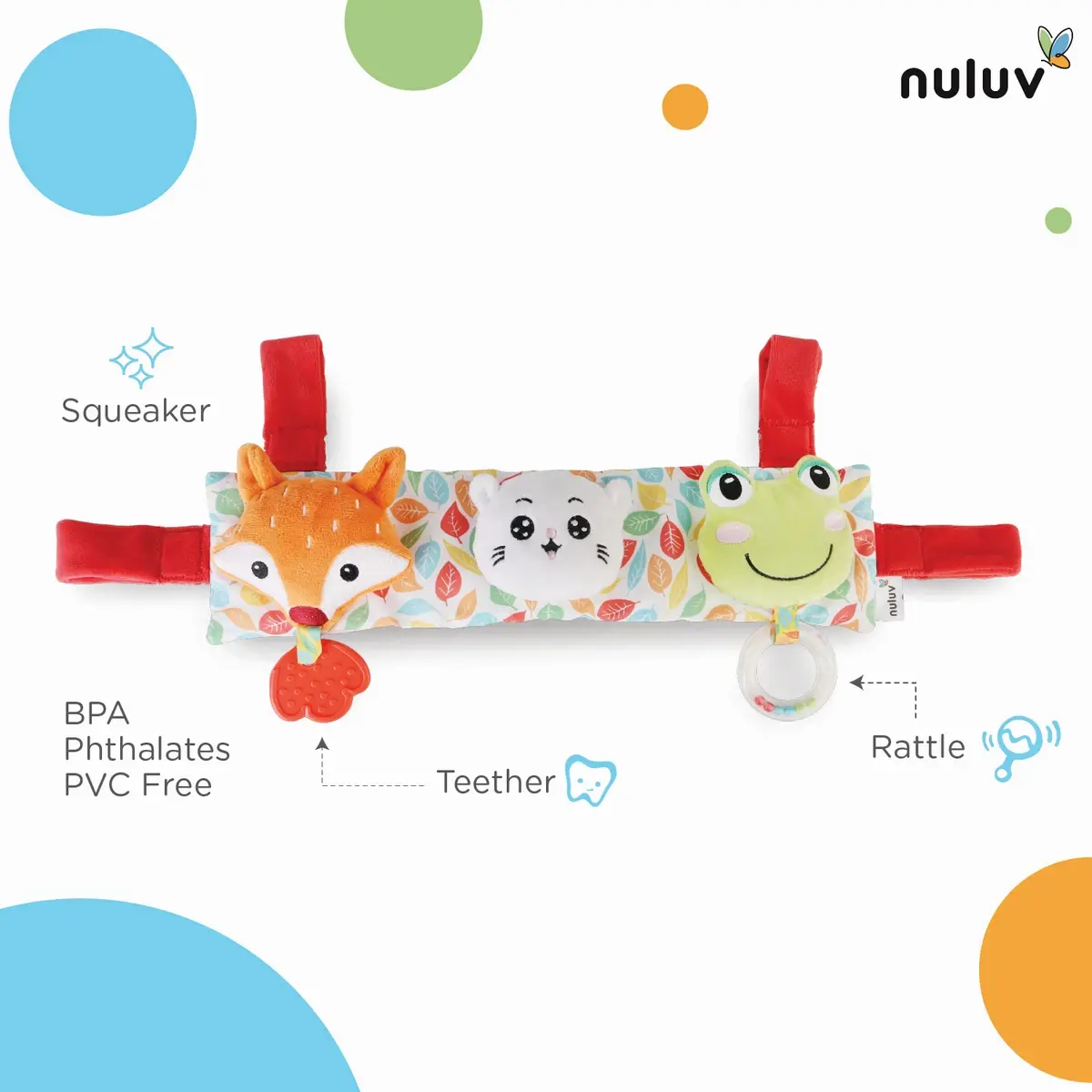 Nuluv Stroller Cot Toy Multicolour, 3M+