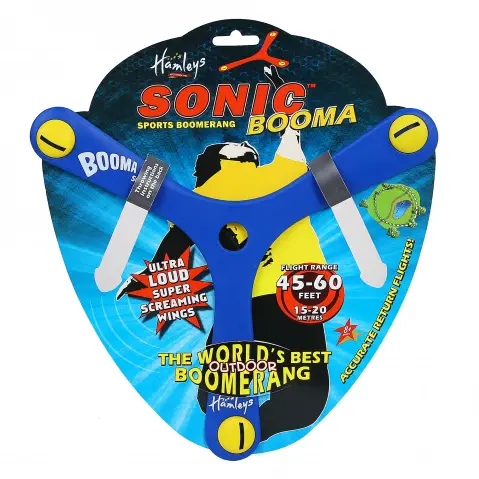 Hamleys Sonic Booma Sports Boomerang, Blue, 8Y+