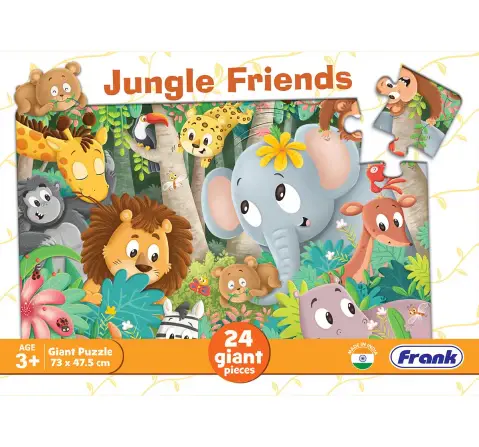 Frank Jungle Friends, 24 Pieces Giant Floor Puzzle, 3Y+