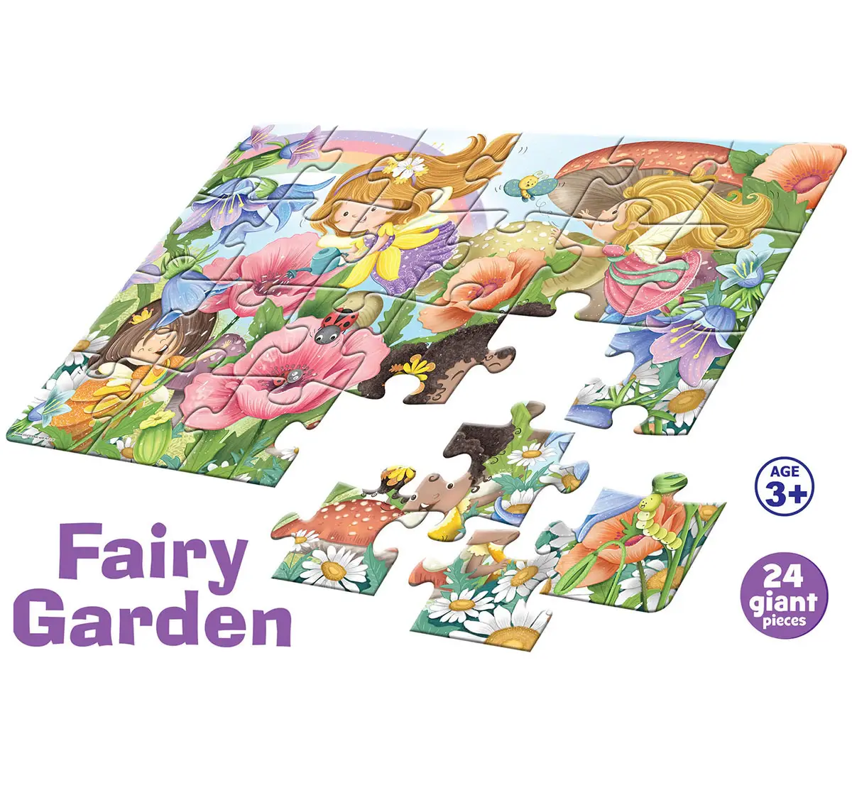 Frank Fairy Garden, 24 Pieces Giant Floor Puzzle, 3Y+