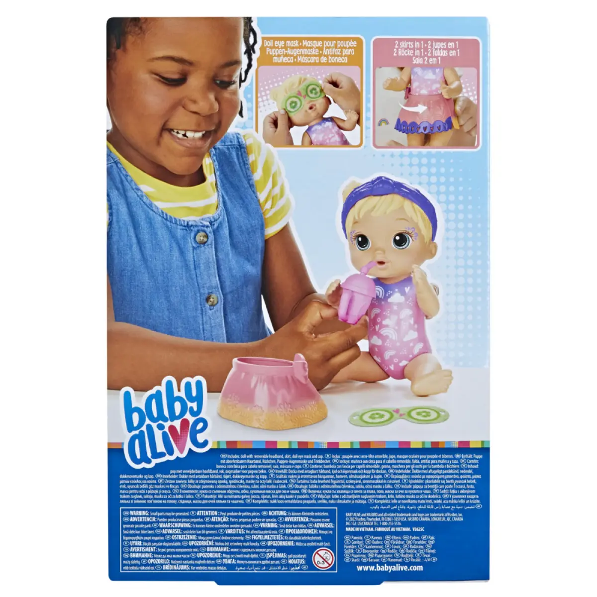 Baby Alive Rainbow Spa Baby Doll, 10-Inch Spa-Themed Toy, 3Yrs+
