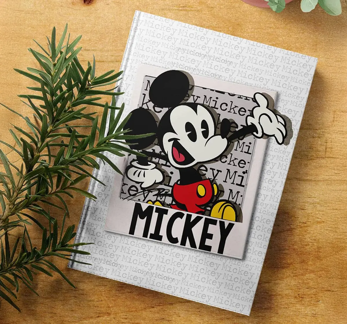 Macmerise Hello Mr Mickey Notebook Hard Cover A5 Ruled, 6Y+