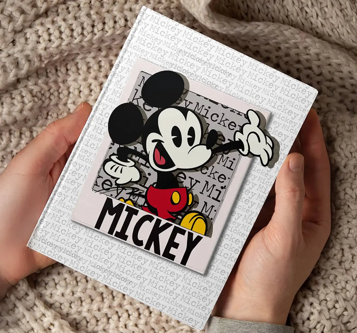 Macmerise Hello Mr Mickey Notebook Hard Cover A5 Ruled, 6Y+