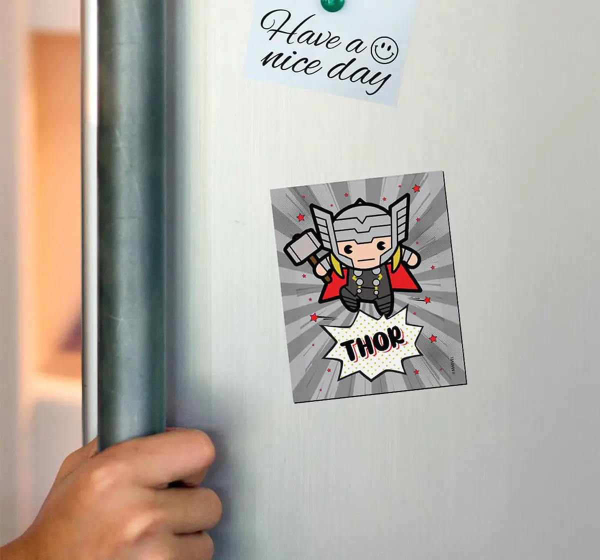 Macmerise Kawaii Thor Fridge Magnet Single, 6Y+
