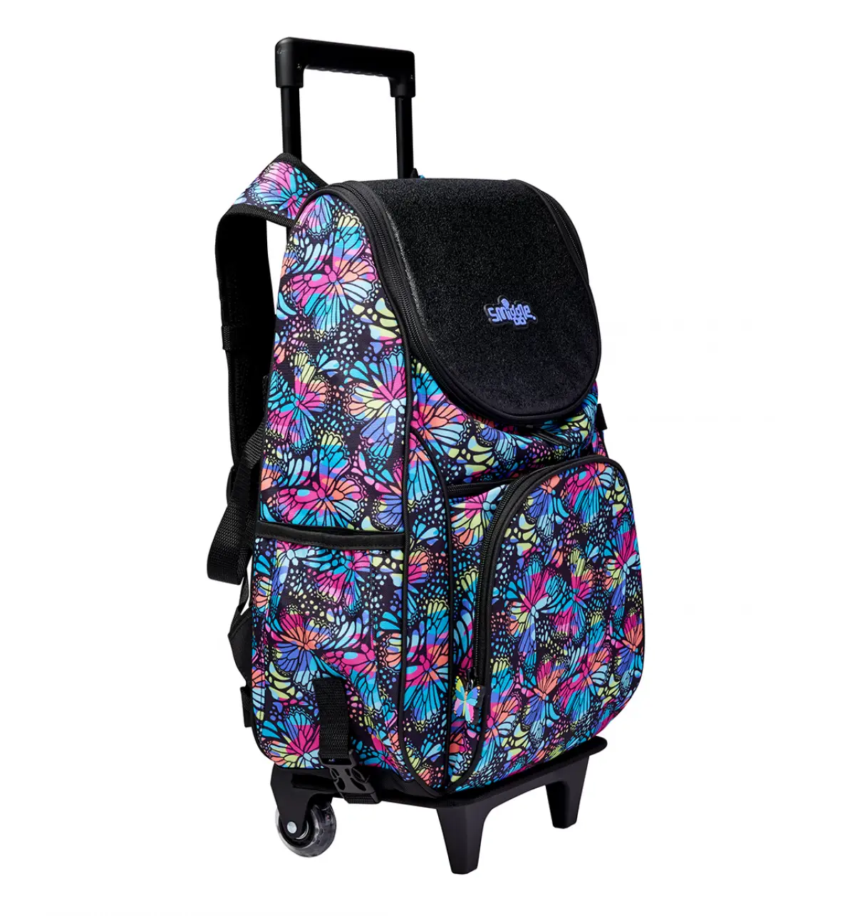 Smiggle Vivid Access Trolley Backpack Black Mix, 3Y+