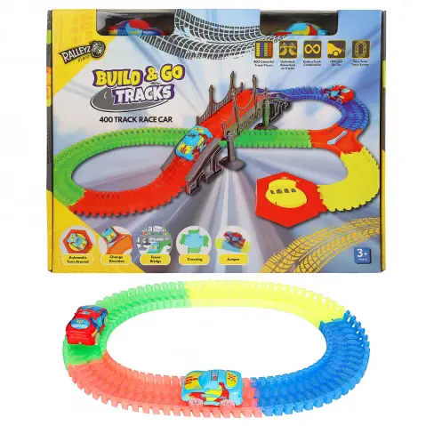 Ralleyz Build & Go Tracks, 400 Track Race Car, 3Y+, Multicolour