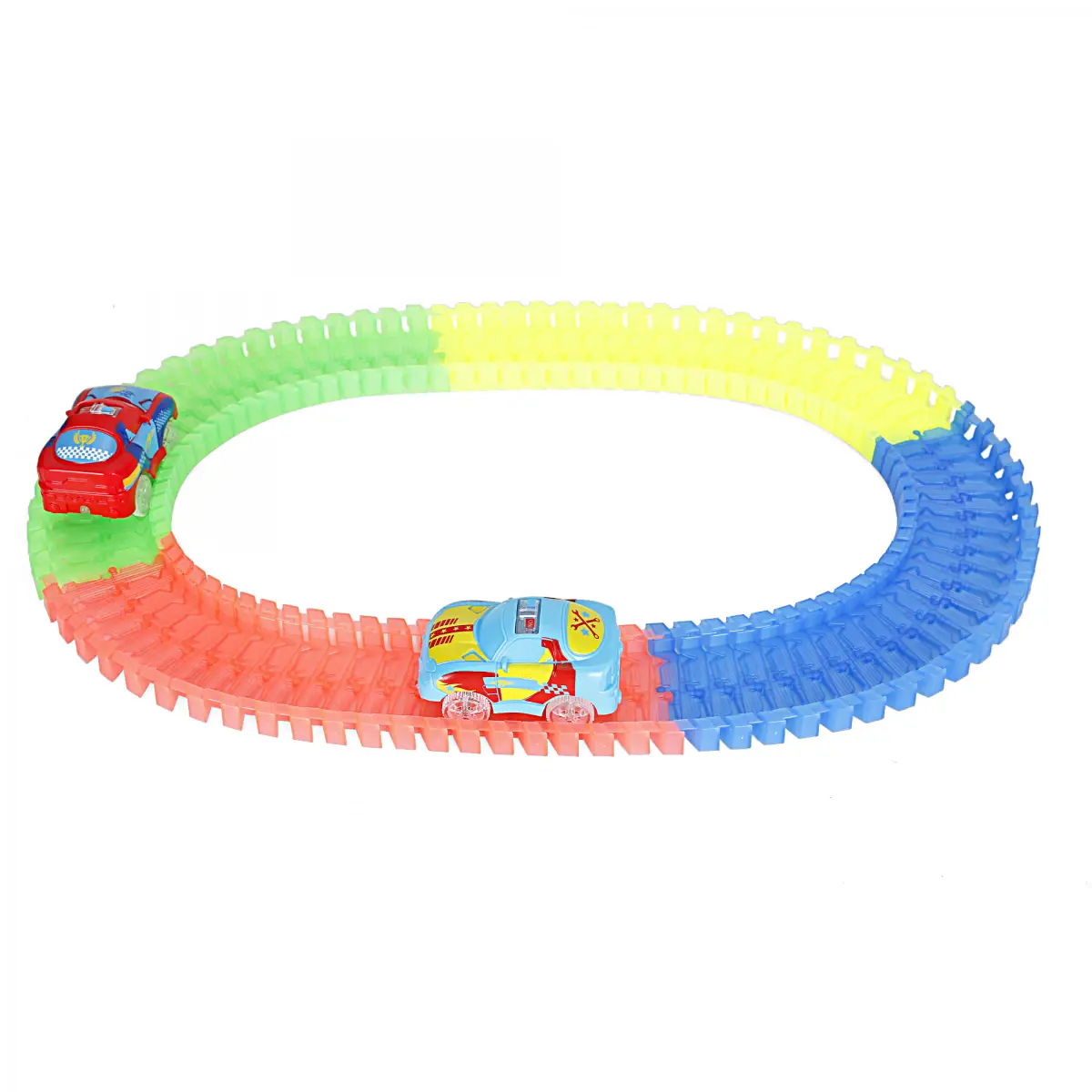 Ralleyz Build & Go Tracks, 400 Track Race Car, 3Y+, Multicolour