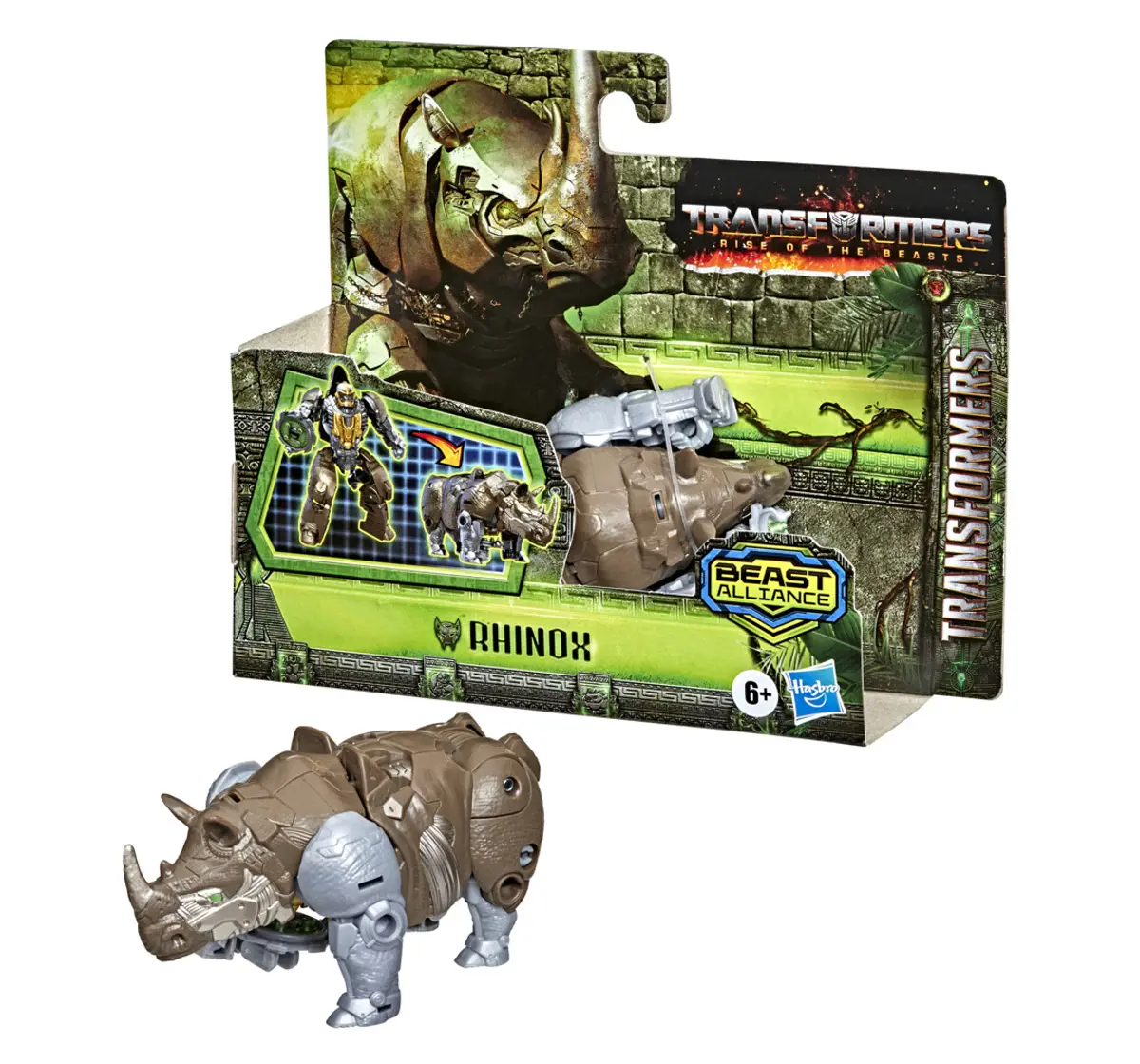 Hasbro Transformers: Rise Of The Beasts Movie Beast Alliance Battle Changers Rhinox 4.5 Inches Action Figure Mutlicolour, 6Y+