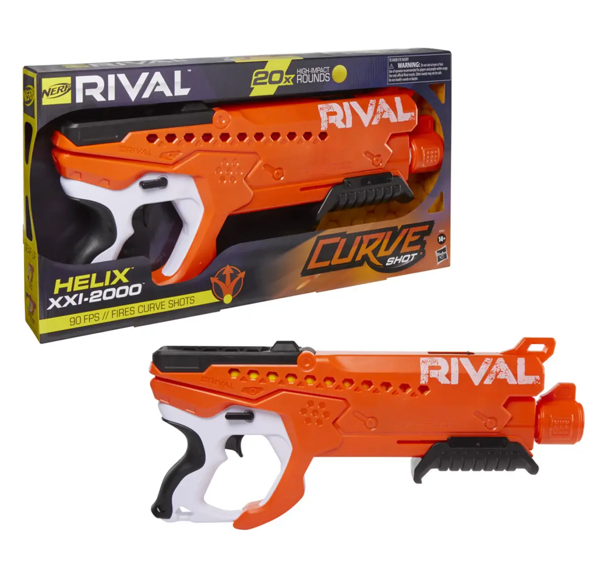 Nerf Rival Curve Shot, Helix XXI-2000 Blaster, 14Y+