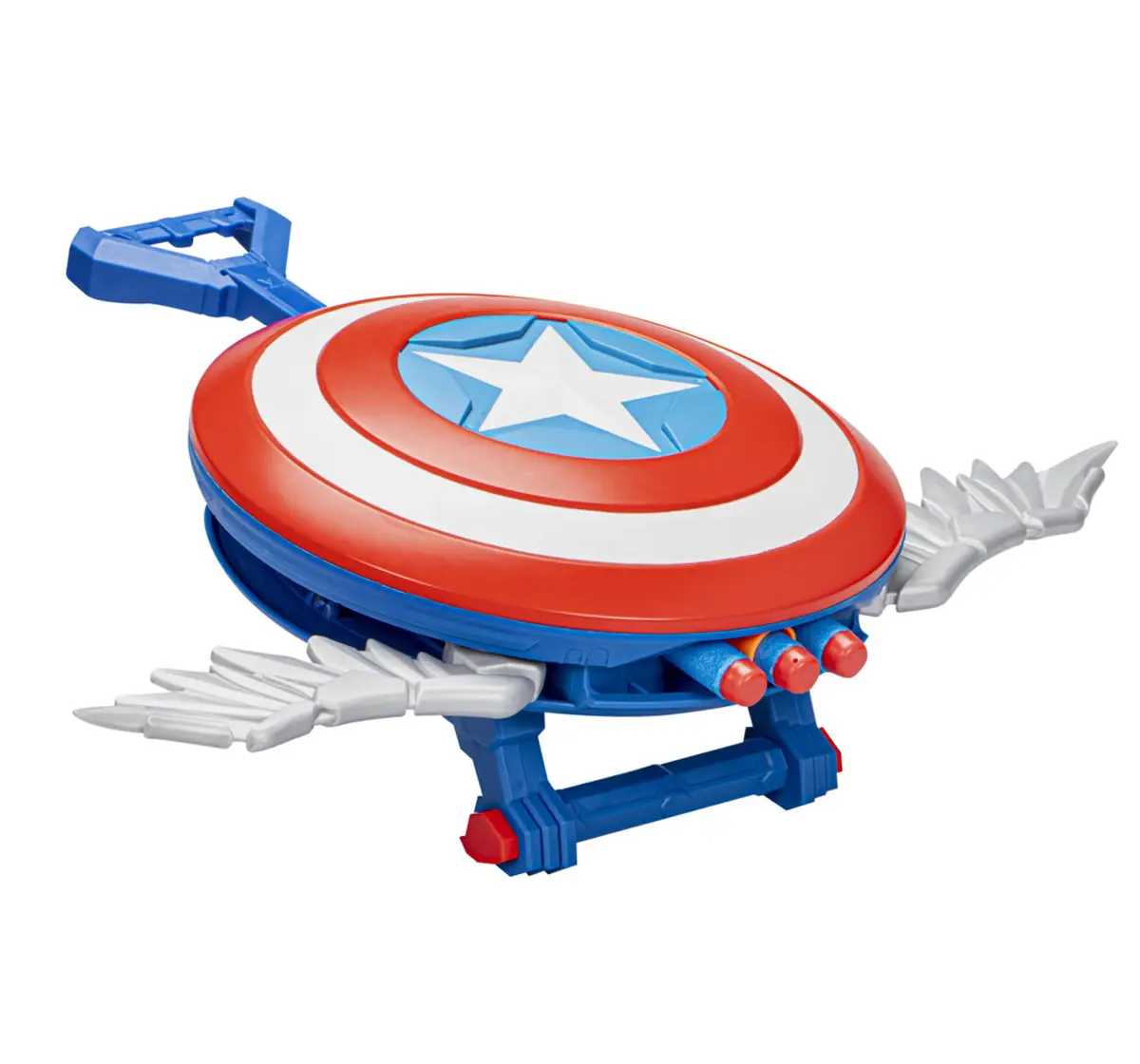 Marvel Mech Strike Mechasaurs Captain America Redwing Blaster, 3 Darts, 5Y+