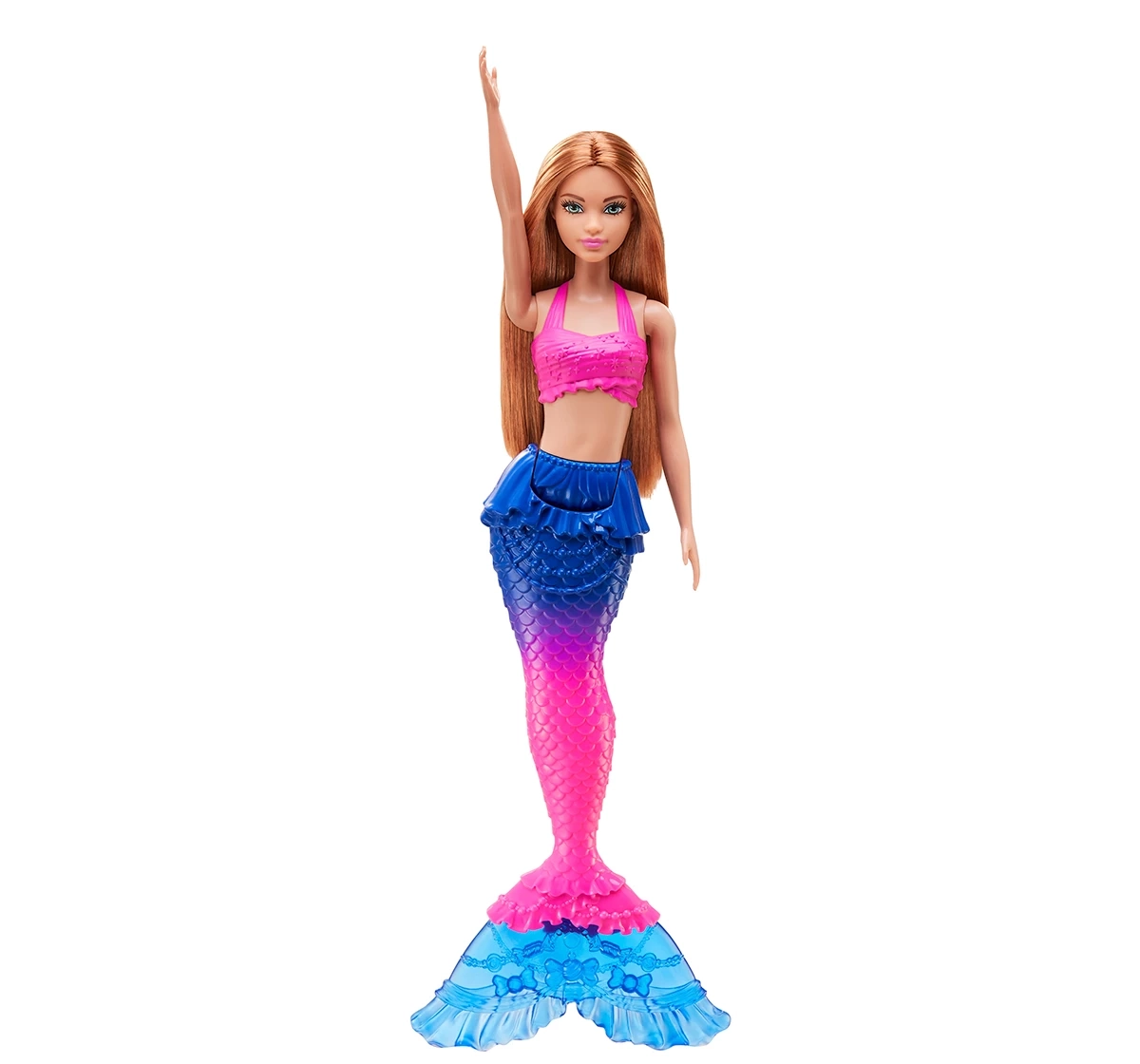 Barbie Mermaid Set with 2 Brunette Dolls, Colorful Mermaid Clothes, 4 Sea Pet Toys, 2 Tiaras, Headband, Necklace & Brush, Kids for 3Y+, Multicolour