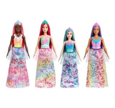 Barbie Dreamtopia Princess Doll, with Sparkly Bodice, Princess Skirt and Tiara, Kids for 3Y+, Assorted