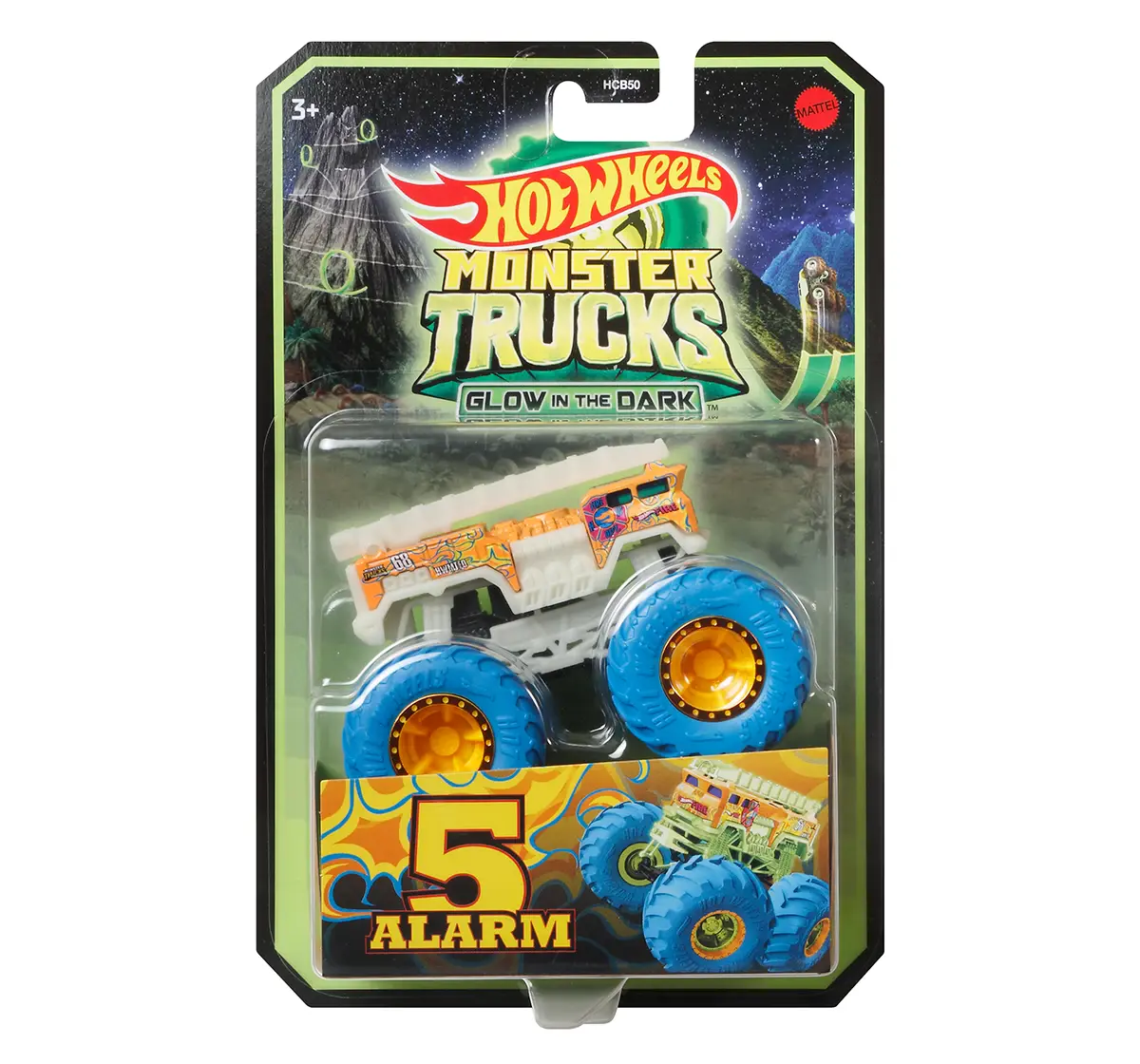 Hot Wheels Monster Truck Glow In The Dark Truck Assorted,Boys,3Y+,Multicolour