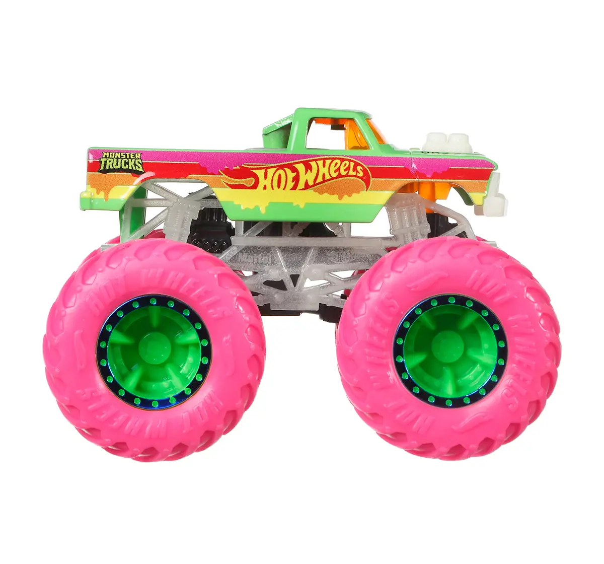 Hot Wheels Monster Truck Glow In The Dark Truck Assorted,Boys,3Y+,Multicolour