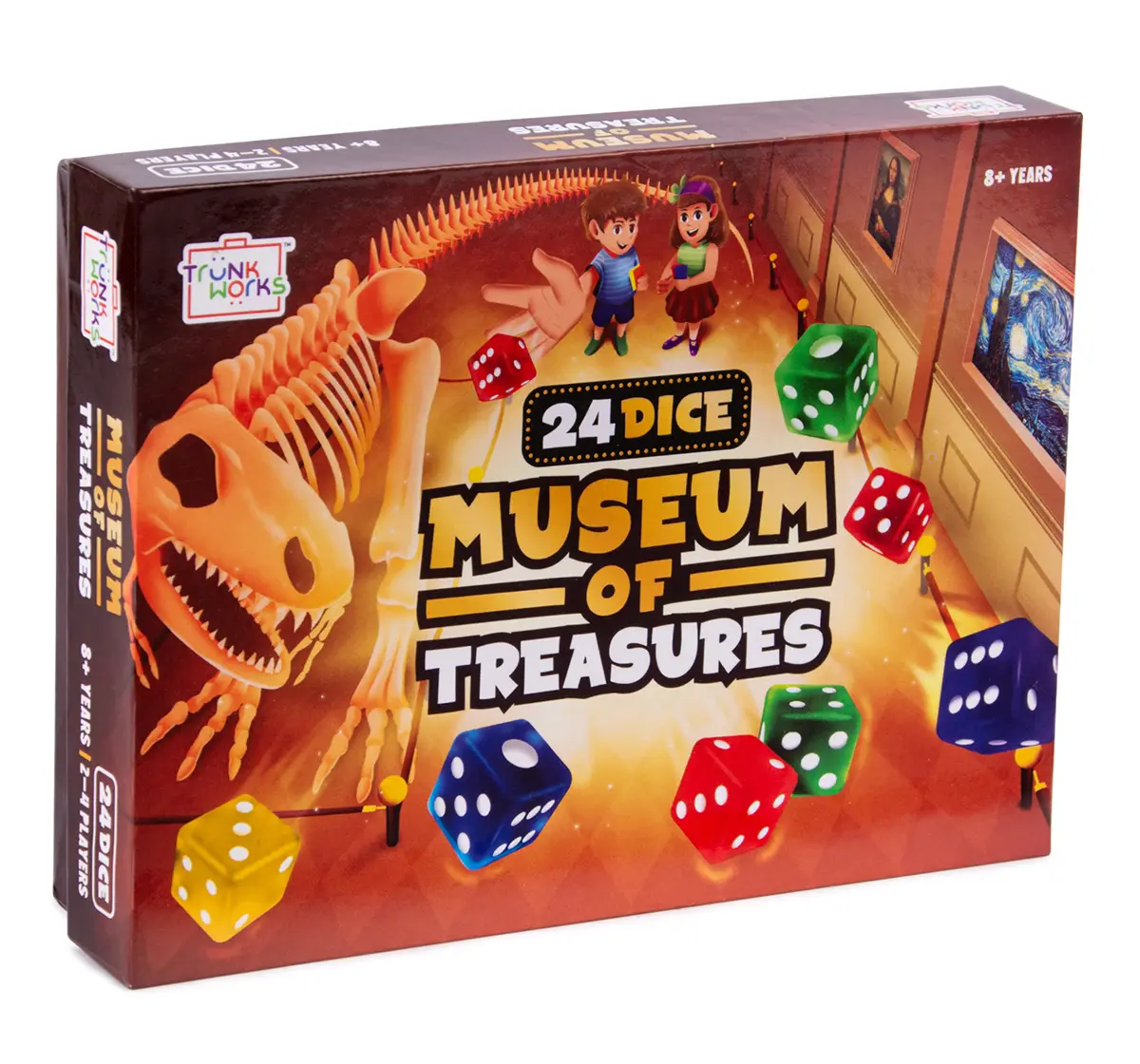 Trunk Works Museum Of Treasures - A Family Dice Game, Roll 6 dice and strategizse to win, 8Y+