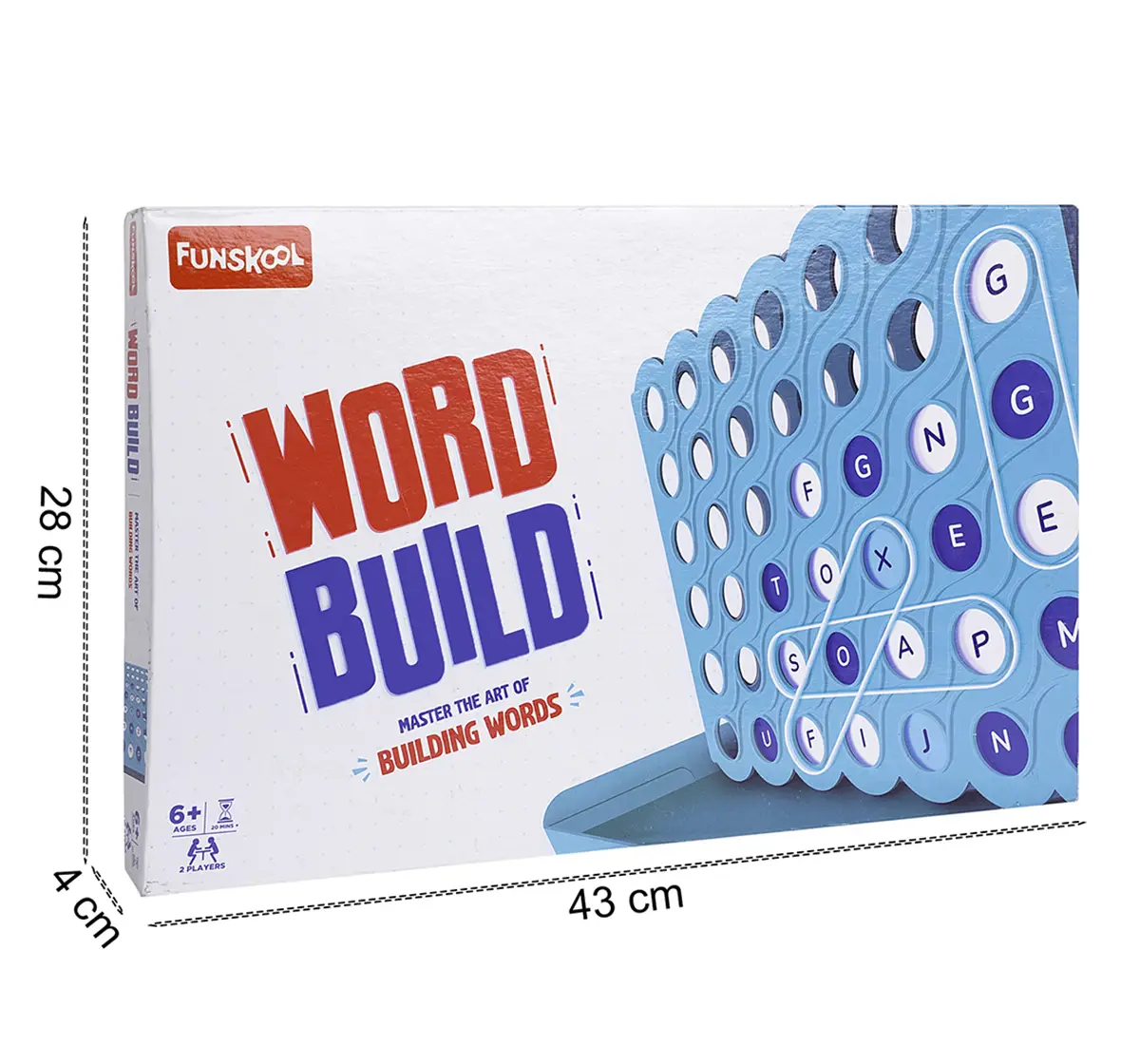 Funskool Word Build - Master The Art of Building Words, 6Y+, 20mins+ Game, 2 Player
