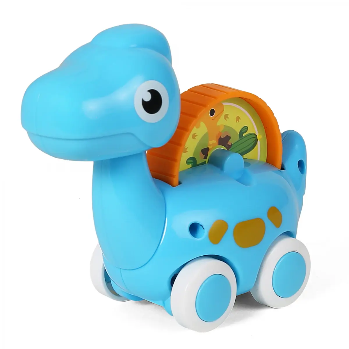 Shooting Star Dinosaur Car Free Wheel Play, Push & Pull Toys for Kids, 12M+, Blue