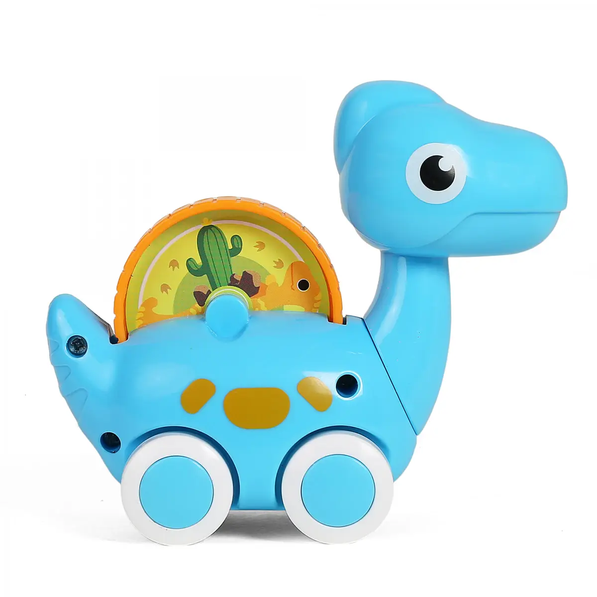 Shooting Star Dinosaur Car Free Wheel Play, Push & Pull Toys for Kids, 12M+, Blue