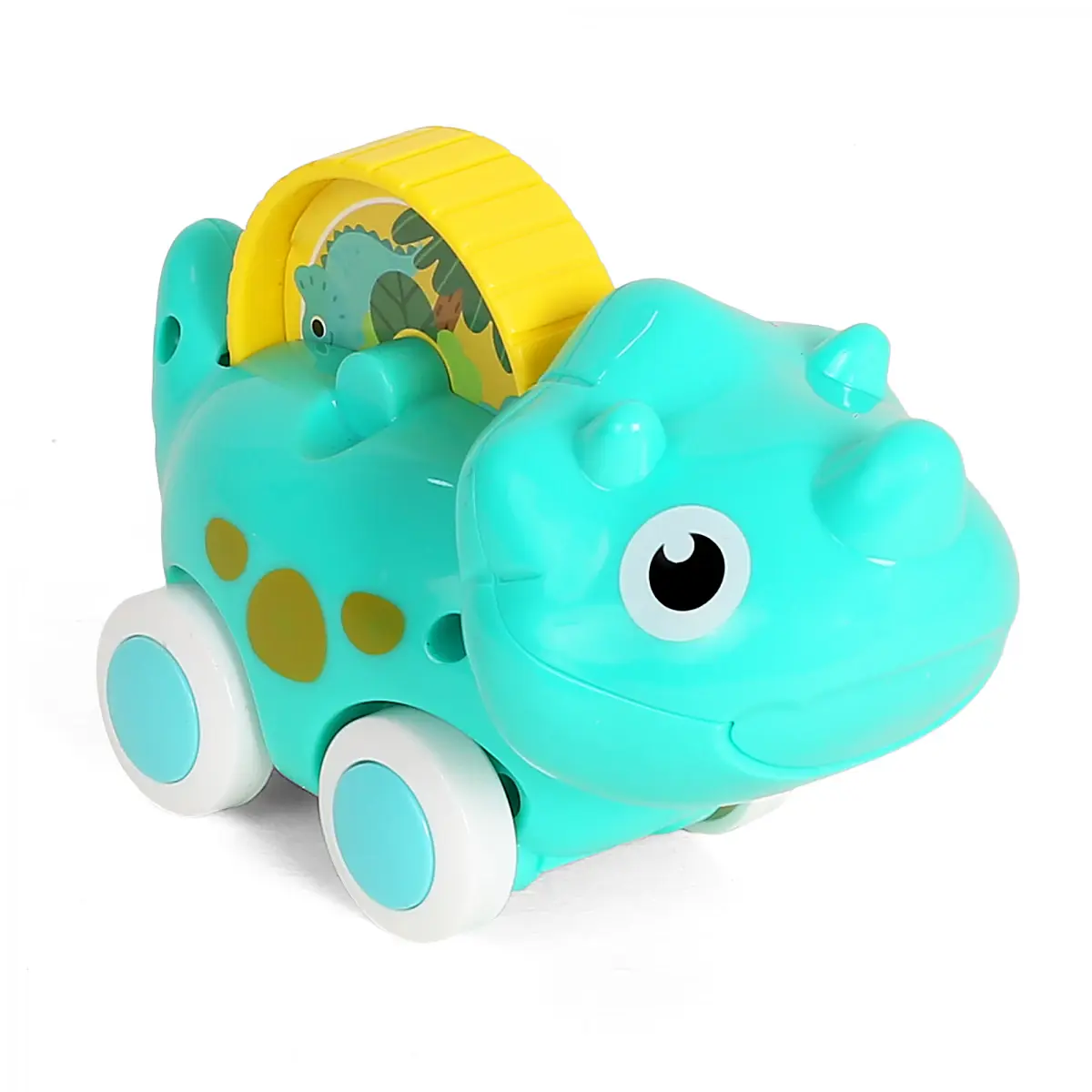 Shooting Star Free Wheel Dinosaur Car, Push & Pull Toy, 12M+3, Green