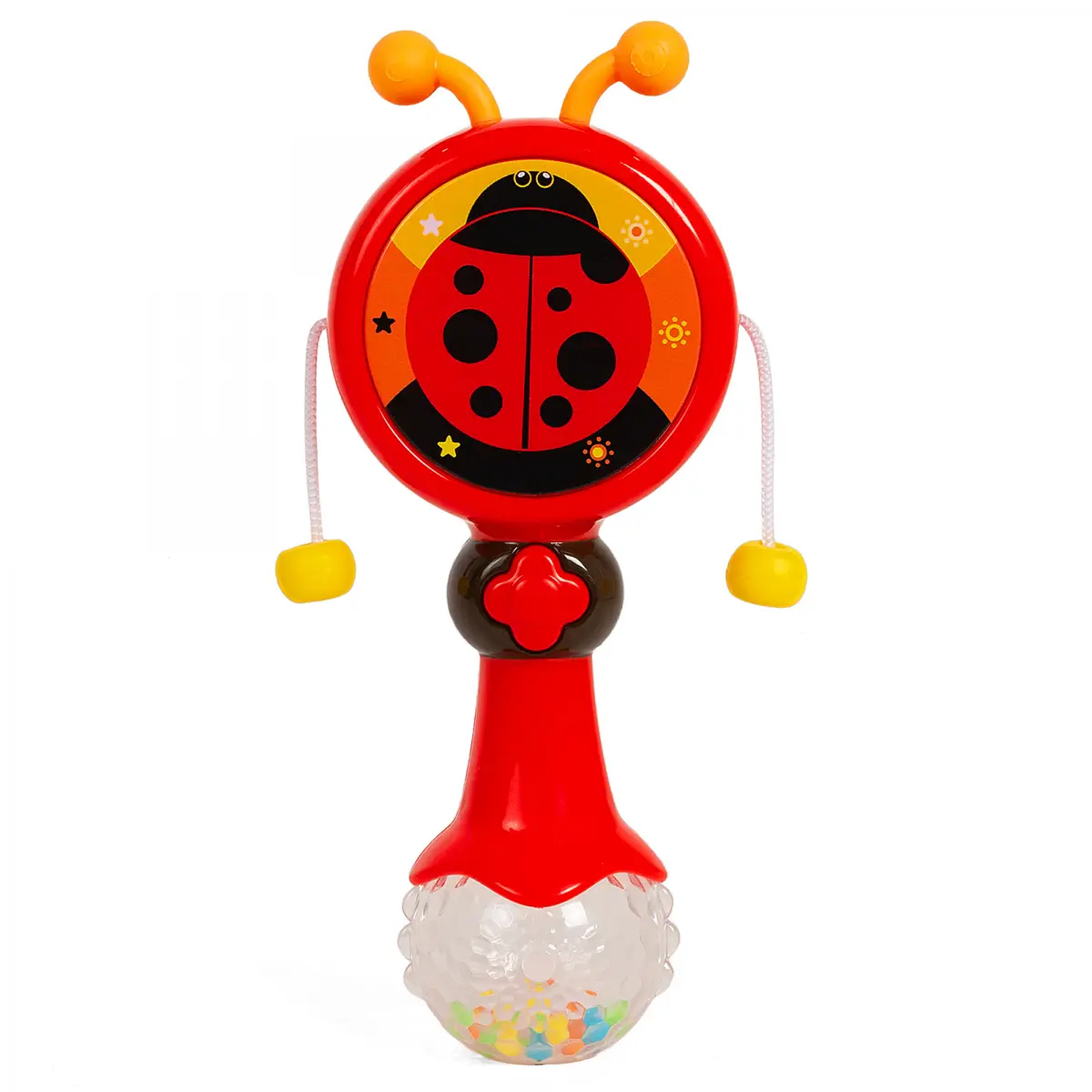 Shooting Star Rattle Drum, 6 Music Mode, 12M+, Red