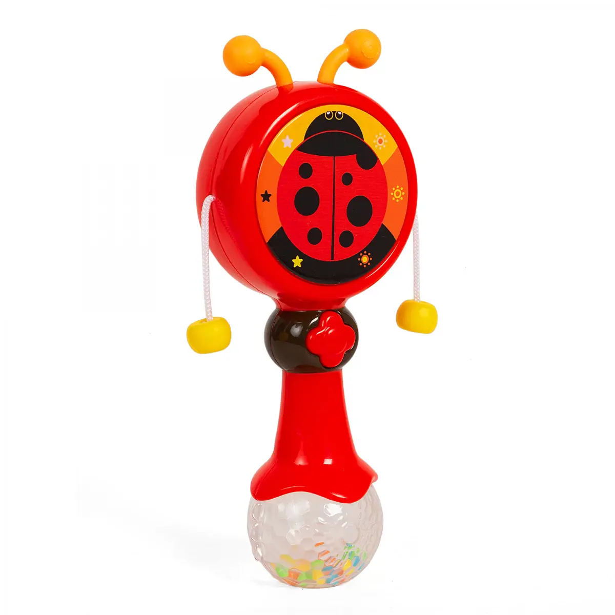 Shooting Star Rattle Drum, 6 Music Mode, 12M+, Red