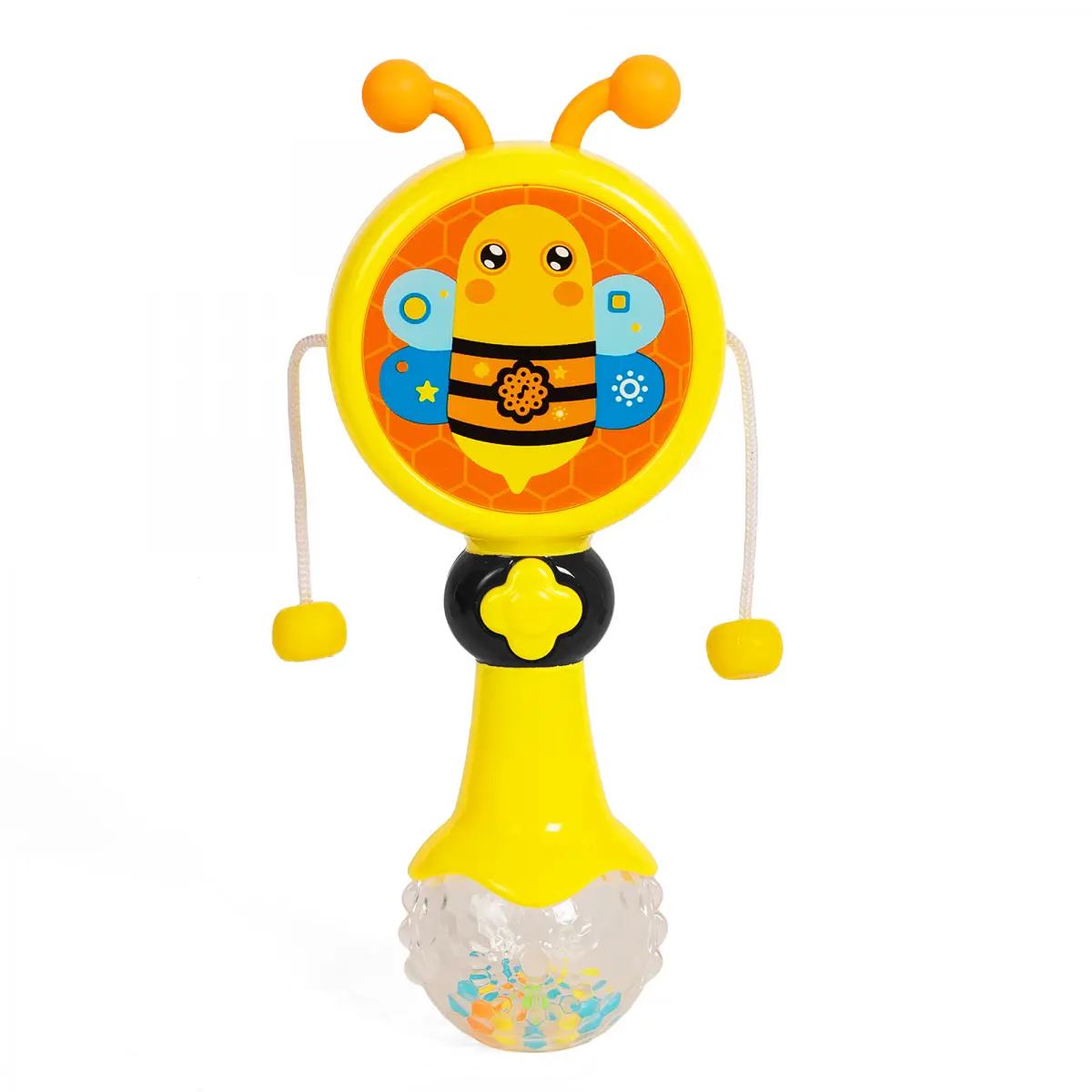 Shooting Star Rattle Drum, 6 Music Mode, 12M+, Yellow