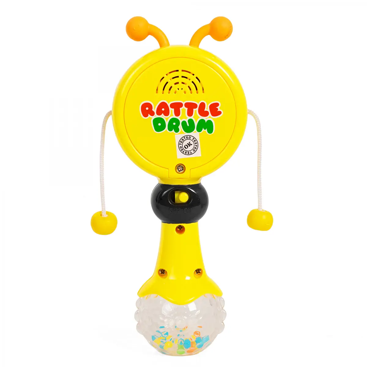 Shooting Star Rattle Drum, 6 Music Mode, 12M+, Yellow