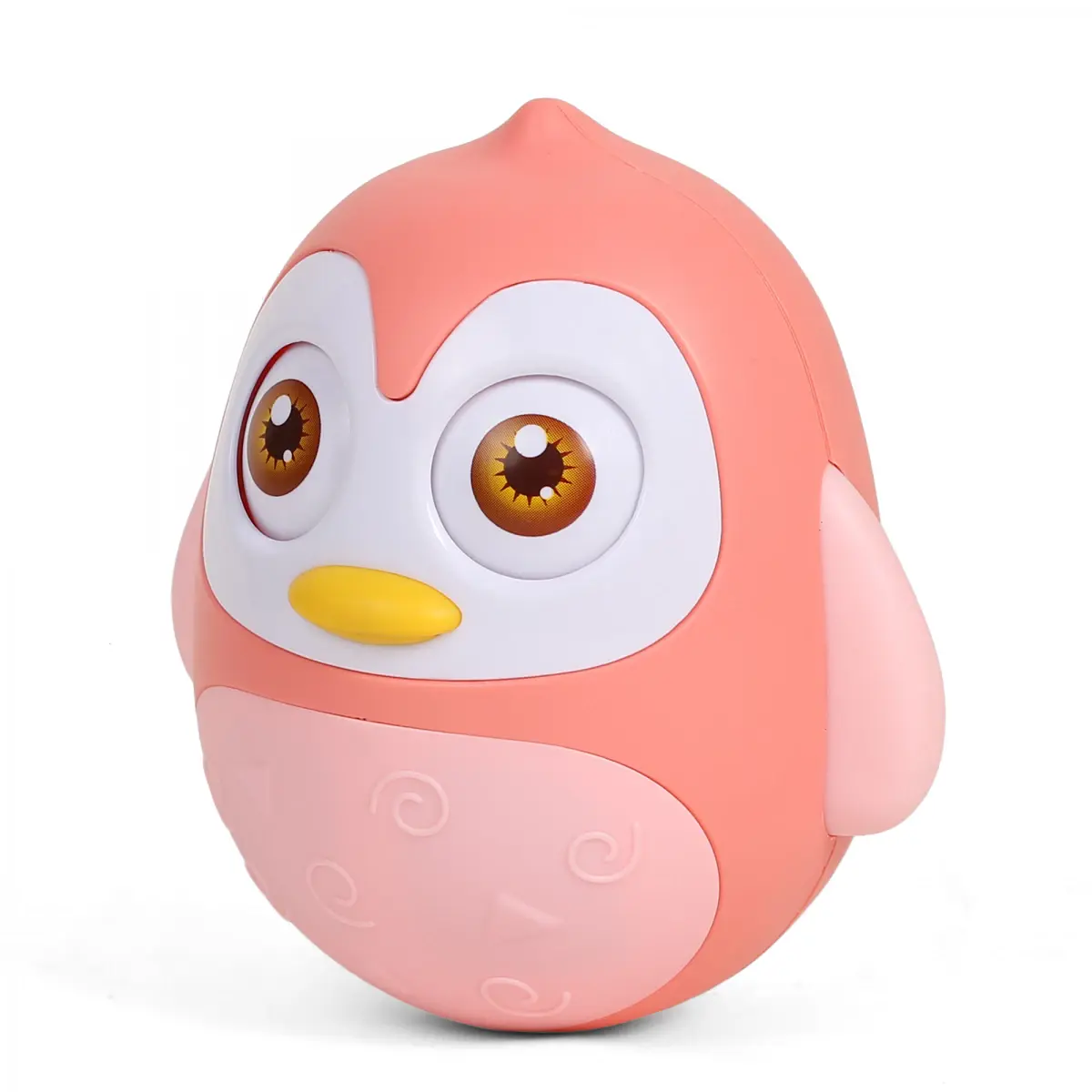 Shooting Star Roly Poly Bird Funny Tumbler, 12M+, Pink