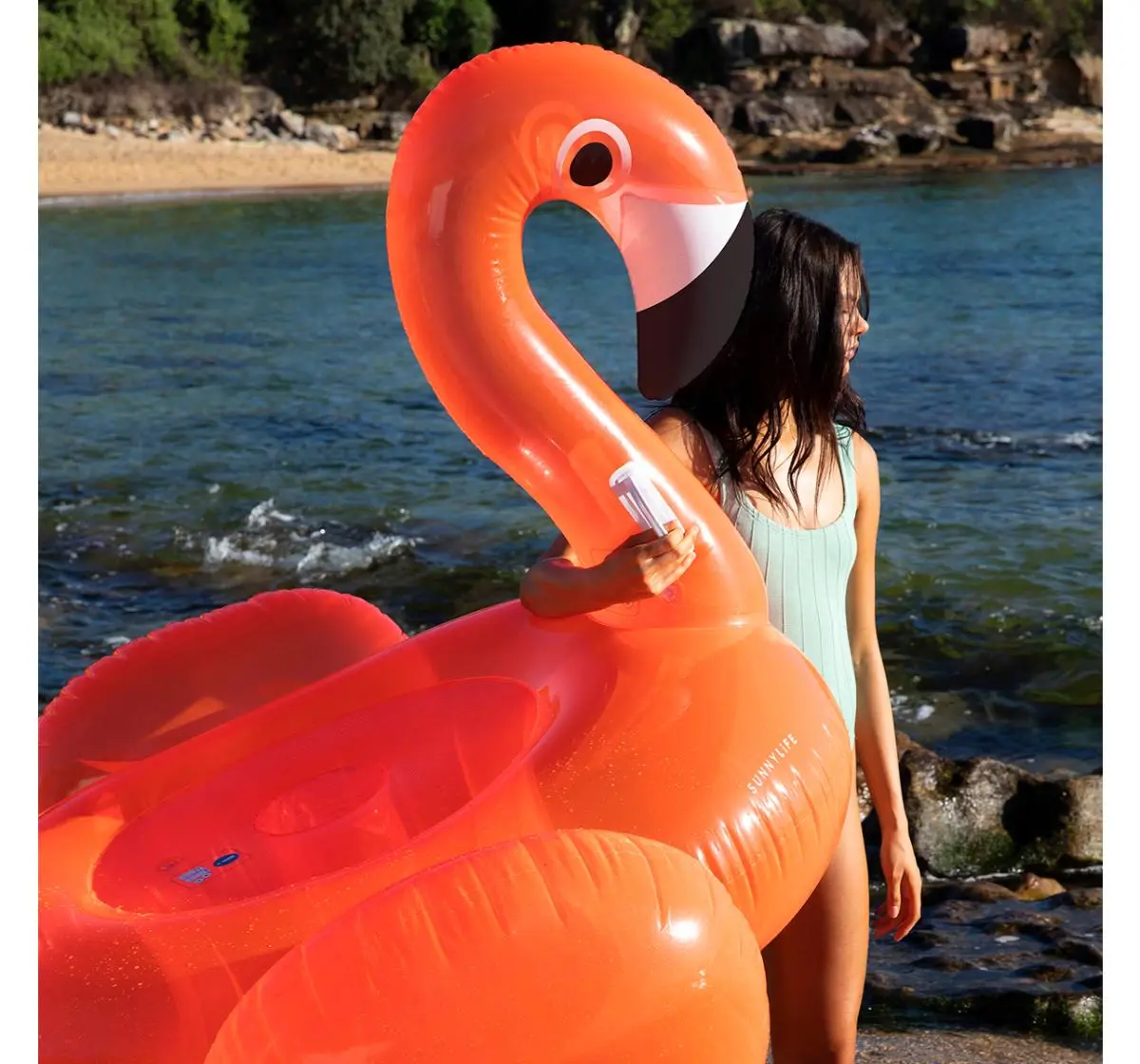 SUNNYLiFE Luxe Ride On Float Rosie Watermelon, Inflatables, 10Y+