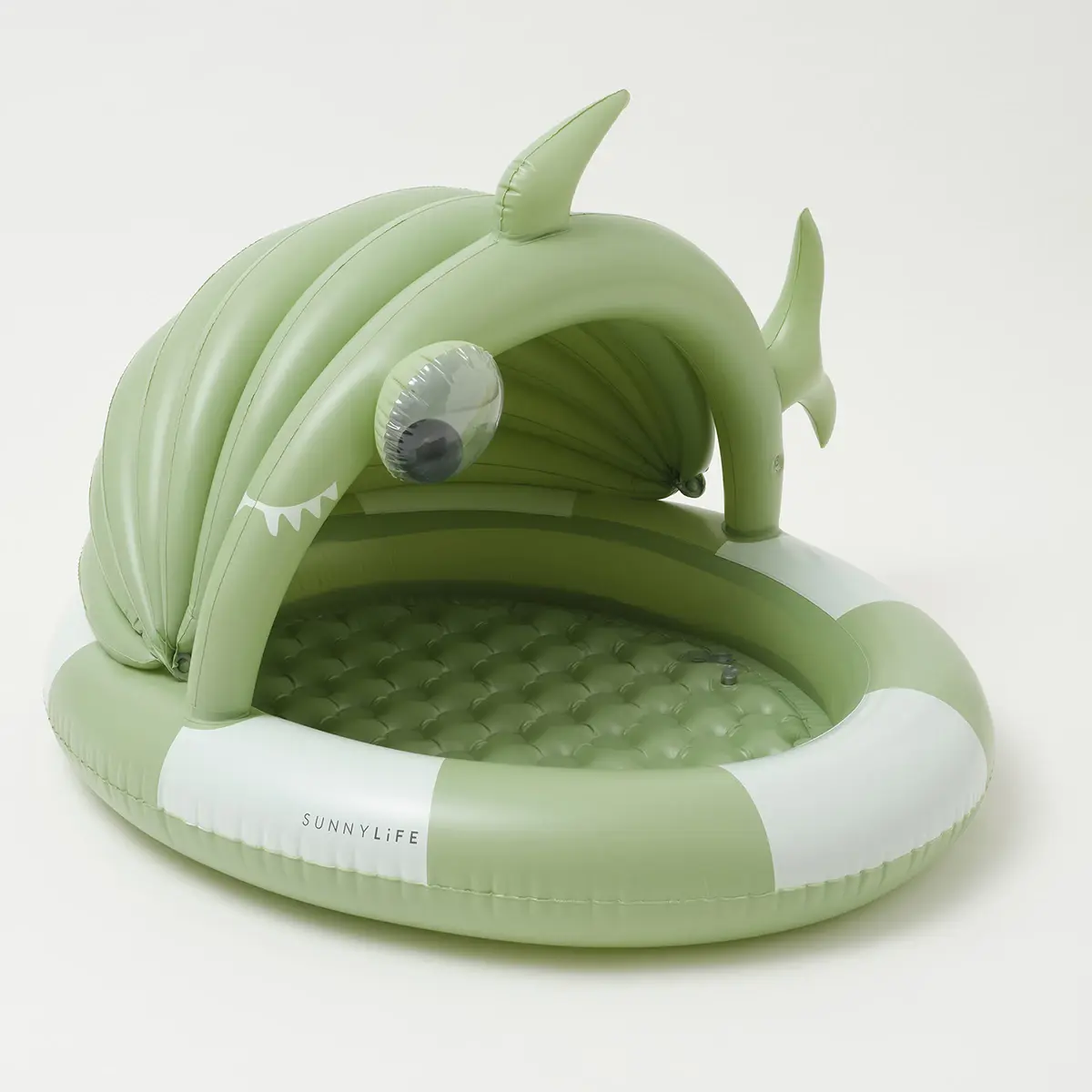 SUNNYLiFE Kiddy Pool Shark Tribe Khaki, Inflatables, 12M+