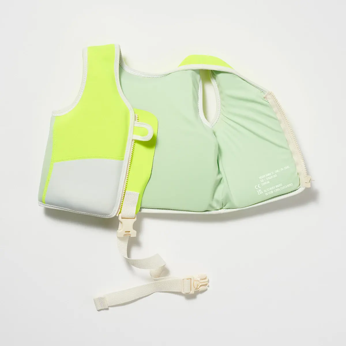SUNNYLiFE Swim Vest 2-3 Shark Tribe Blue Neon Citrus, Sports Accessories, 3Y+