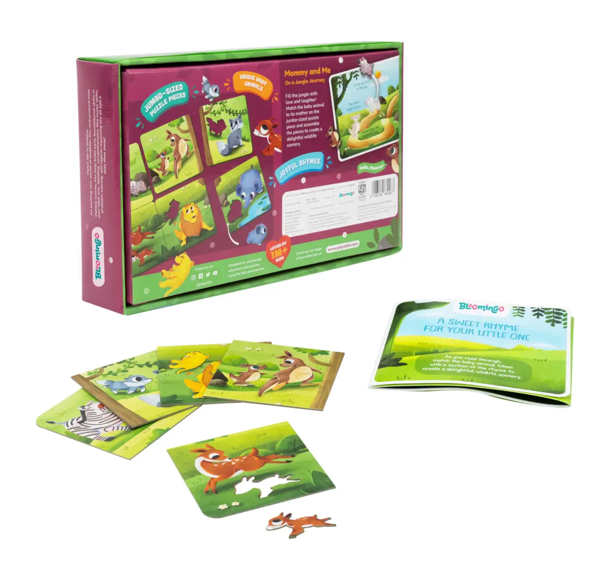 Bloomingo Mommy and Me On A Jungle Journey Puzzle, 2Y+