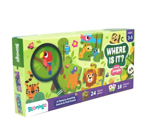 Bloomingo Where Is It Jaunty Jungle Puzzle, 3Y+