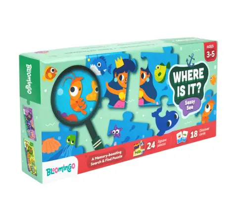 Bloomingo Where Is It Sassy Sea Puzzle, 3Y+