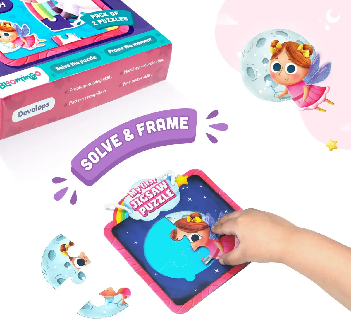 Bloomingo My First Puzzle Unicorn And Fairy, 2Y+