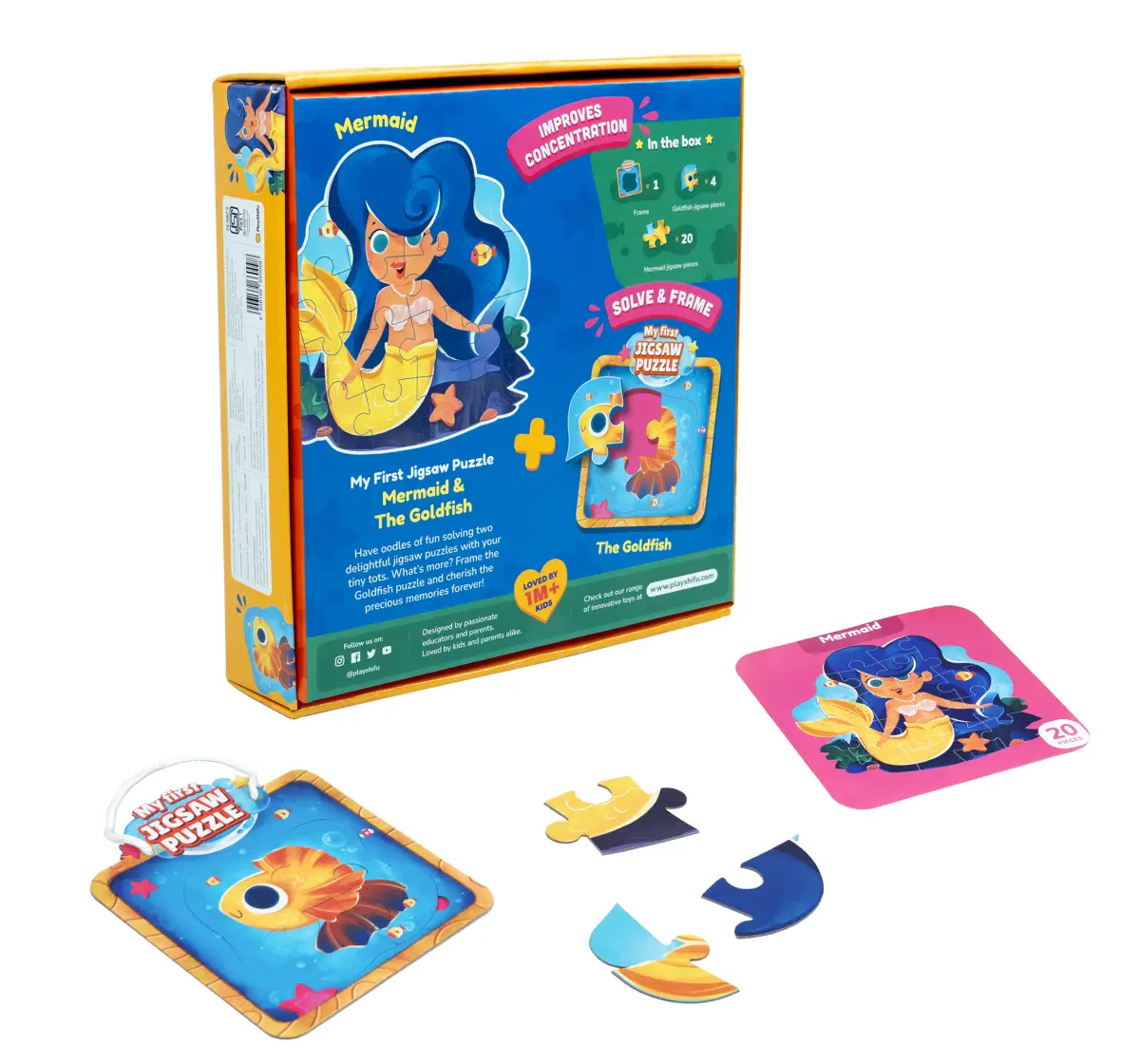 Bloomingo My First Puzzle Mermaidand Goldfish, 2Y+
