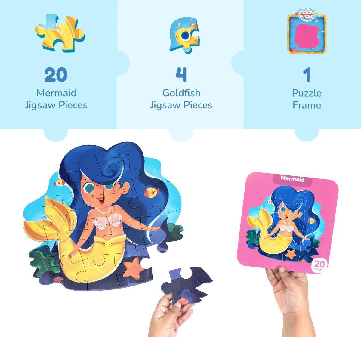 Bloomingo My First Puzzle Mermaidand Goldfish, 2Y+