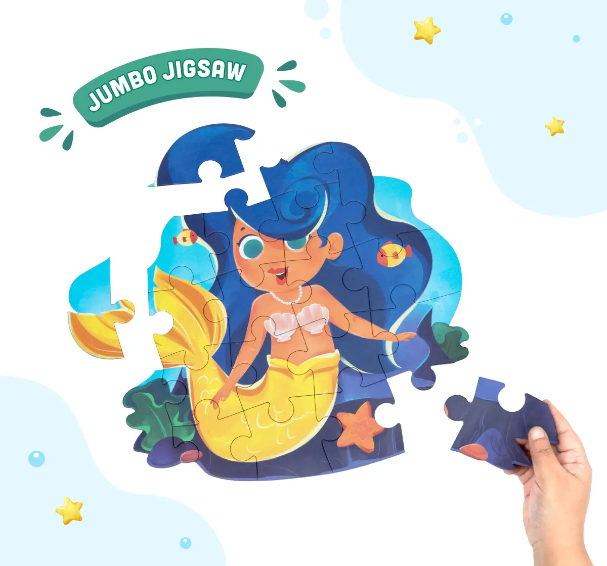 Bloomingo My First Puzzle Mermaidand Goldfish, 2Y+