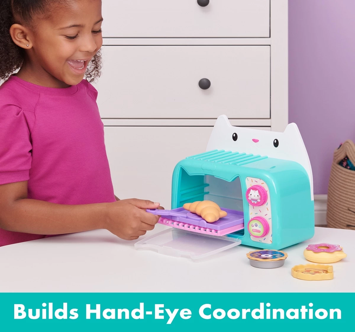 Gabby’S Dollhouse, Bakey With Cakey Oven, Kitchen Toy With Lights And Sounds, Toy Kitchen Accessories And Play Food, Kids Toys For Ages 3 And Up