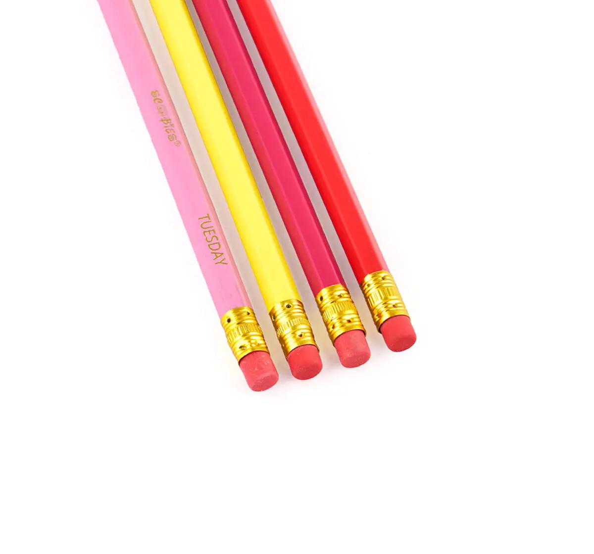 Scoobies HB Pencils Pack of 12 Neon, 3Y+