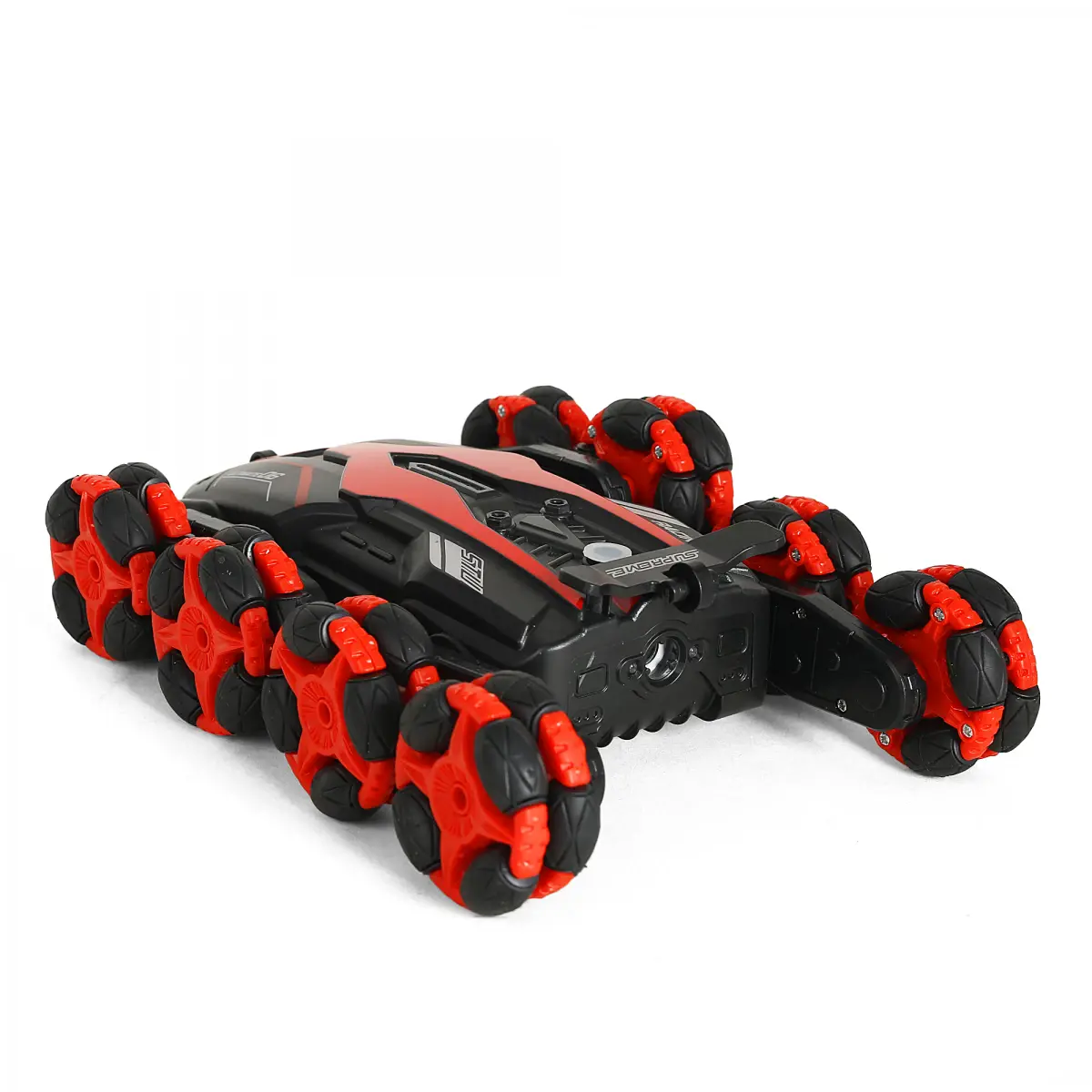 Ralleyz Spider Laser Wheel Spraying Stunt Car, Remote Control Toys, 6Y+, Black & Red