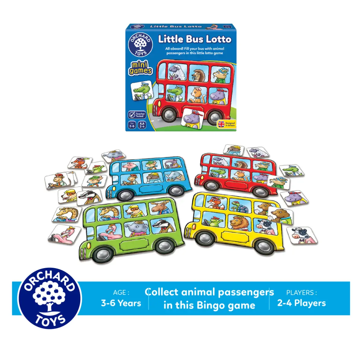 Orchard Toys Little Bus Lotto, Game, 3Y+