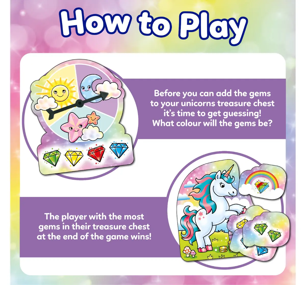 Orchard Toys Unicorn Jewels, Game, 3Y+