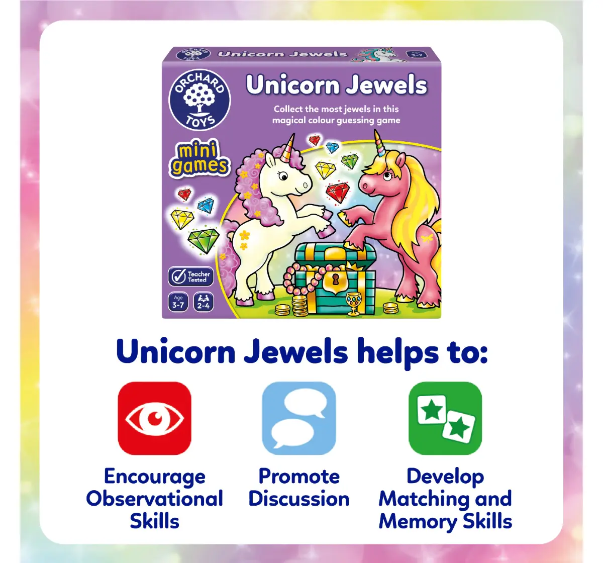 Orchard Toys Unicorn Jewels, Game, 3Y+